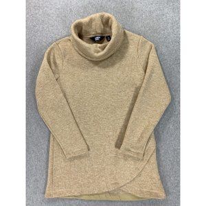 Lands End Polyester Cowl Neck Pullover Sweater (Women's Medium)‎ Tan